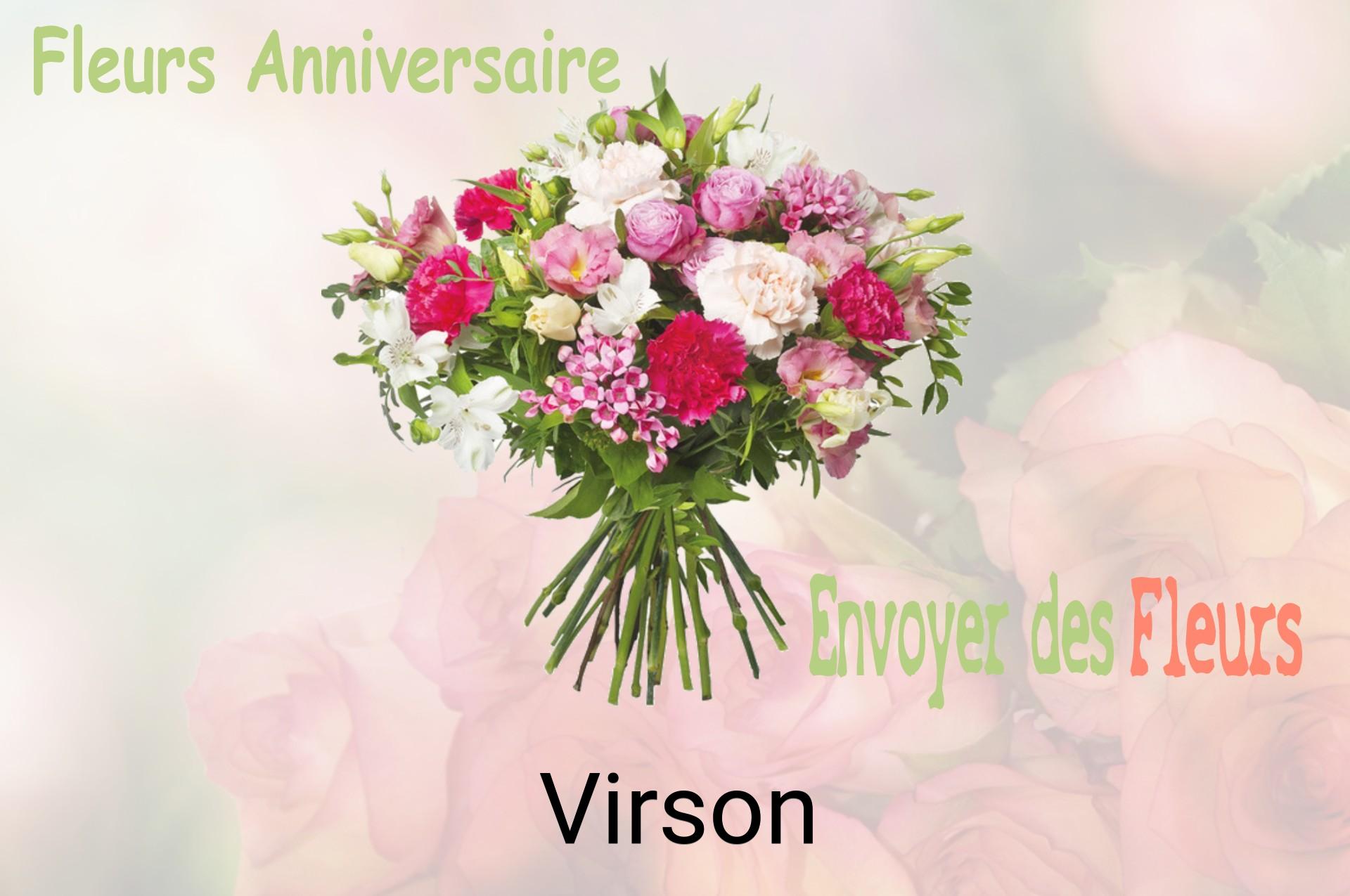 Bouquet de fleurs d’anniversaire livré à Virson