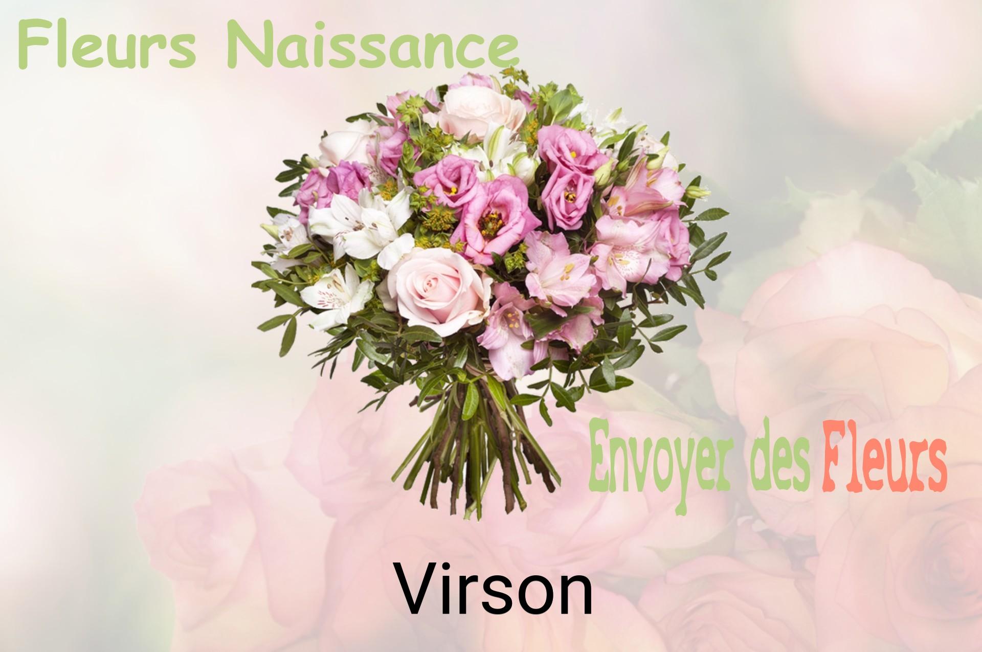 Bouquet de fleurs de naissance livré à Virson